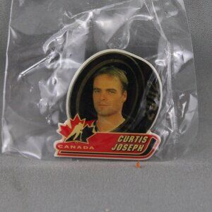 Team Canada Hockey Pin - 2002 Olympic Pin Curtis Joseph - Celluloid Pin